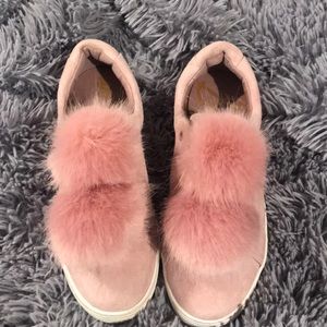 Leya Sneaker Pink pom-pom